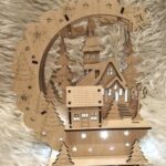 Laser Cut Christmas Lamp Holiday Lighting 3mm Free Vector
