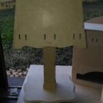 Laser Cut Wooden Lamp With Drawer Free Vector