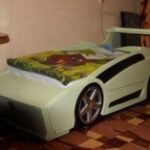 Laser Cut Racing Car Bed For Children Rooms Free Vector