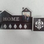Laser Cut Key Hanger With Photo Frame Free Vector