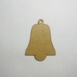Laser Cut Unfinished Blank Wooden Christmas Bell Shape Free Vector