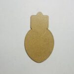 Laser Cut Unfinished Wood Christmas Ornament Bulb Shape Craft Free Vector
