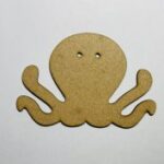 Laser Cut Wood Octopus Cutout Octopus Shape Unfinished Free Vector