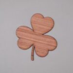 Laser Cut Shamrock Wood Shape 3 Leaf Clover Wood Cutout Free Vector