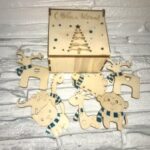 Laser Cut Wooden Christmas Toys Box Free Vector