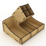 Laser Cut Wooden Desk Pencil Holder Organizer Free Vector