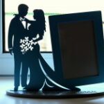 Laser Cut Frame for Young Couple CNC Template Free Vector