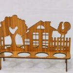 Laser Cut Decorative Easter Stand Free Vector