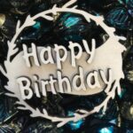 Laser Cut Decorative Happy Birthday Topper Free Vector
