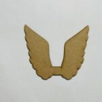 Laser Cut Angel Wings Wood Cutout Shape Free Vector
