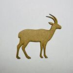 Laser Cut Wood Antelope Craft Shape Cutout Free Vector