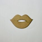 Laser Cut Wood Lips Cutout Lips Shape Free Vector