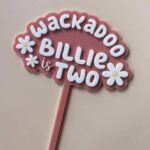 Laser Cut 2nd Birthday Personalised Cake Topper