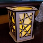 Laser Cut Decorative Votive Lantern DXF File