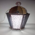 Laser Cut Vintage Ceiling Light Free Vector