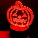 Laser Cut Jack O Lantern Acrylic Lamp SVG File
