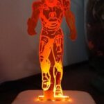 Laser Cut Iron Man 3D Night Light SVG File