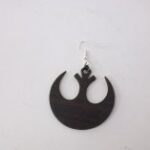 Laser Cut Rebel Alliance Earrings DXF File