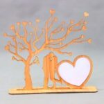 Laser Cut Valentine Photo Frame 3mm Free Vector