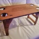 Laser Cut Table With Cup Holders DXF File