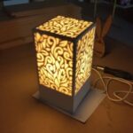 Laser Cut Decorative Night Light Lamp Free Vector