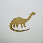 Laser Cut Brontosaurus Shape Wood Craft Cutout Free Vector