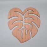 Laser Cut Monstera Leaf Wooden Cutout Free Vector