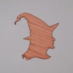 Laser Cut Witch Wood Cutout Shape Blank Free Vector