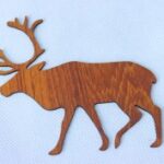 Laser Cut Unfinished Reindeer Wood Cutout Free Vector