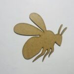 Laser Cut Bee Cutout Unfinished Wood Bee Shape Free Vector