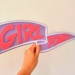 Laser Cut Girl Power Sign