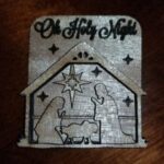 Laser Cut Christmas Nativity 3D Shadow Box SVG File