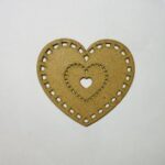 Laser Cut Fancy Heart Wood Cutout Shape Blank Free Vector
