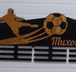 Laser Cut Football Medal Display Soccer Medal Holder Free Vector