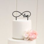 Laser Cut Infinity Love Cake Topper Wedding Cake Topper Template Free Vector