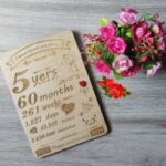 Laser Engraved Anniversary Wall Art Free Vector