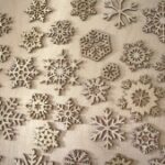 Laser Cut Wood Snowflake Ornaments Free Vector