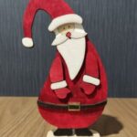 Laser Cut Standing Christmas Santa Claus Gnome Free Vector