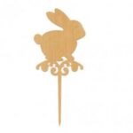 Laser Cut Easter Bunny Topper Plywood Free Vector