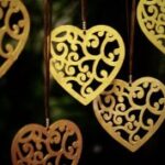 Laser Cut Heart Pendant Valentines Day Decor Free Vector