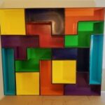 Laser Cut Modular Tetris Shelves SVG File