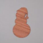 Laser Cut Christmas Snowman Cutout Unfinished Wooden Shape Free Vector