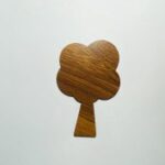 Laser Cut Apple Tree Wood Shape For Craft Free Vector