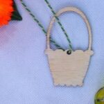Laser Cut Basket Ornament Free Vector