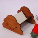 Laser Cut Desk Card Holder 3mm Free Vector
