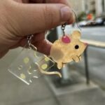 Laser Cut Mouse And Cheese Earrings SVG File