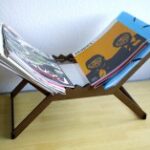 Laser Cut Sliding Magazine Rack Organizer 5mm DXF File