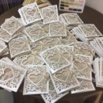 Laser Cut Invitation Paper Postcard Template Free Vector