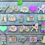 Laser Cut Engraved Wooden Magnets Brooches Free Vector