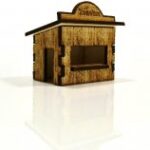 Laser Cut Christmas Market Stalls DXF File